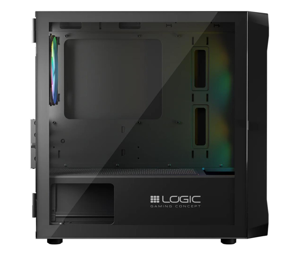 LOGIC CONCEPT Logic Portos ARGB Mini USB 3.0 Czarna AM-PORTOS-10-0000000-0002 - 1172928 - zdjęcie 6